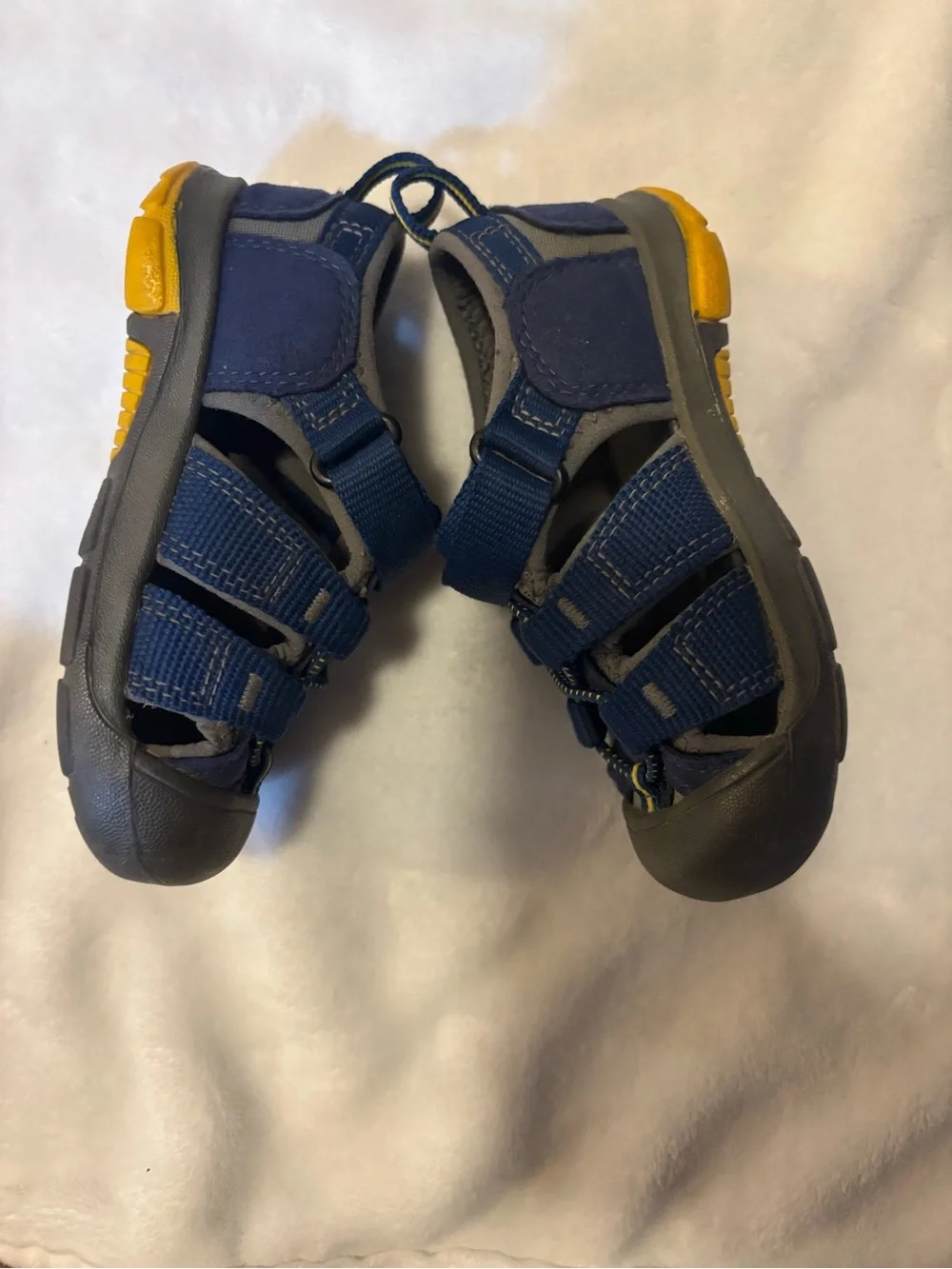 Keen Boys Navy Blue and Yellow Closed-Toe Sandals